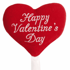 4.5" Red Plush Valentine Heart