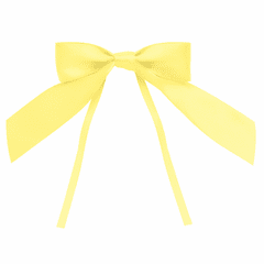 4" Yellow Bow with Ties