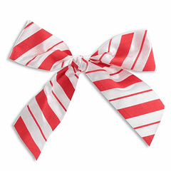 5.25" Red Candy Stripe Bow