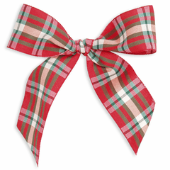 5" Plaid Christmas Bow