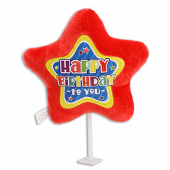 6" Happy Birthday Plush Pick