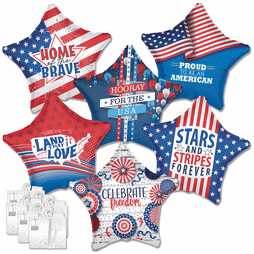 18" Patriotic Balloon Assortment
