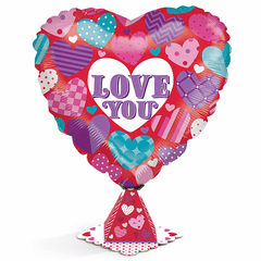 Balloon Airz Display Kit<br>Love Pattern Hearts