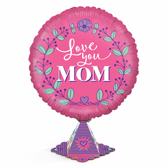 Balloon Airz Display Kit<br>Love You Mom Pink
