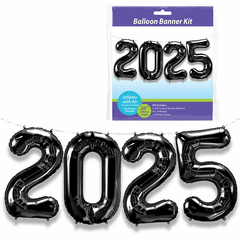 Balloon Banner Kit<br>26" Black 2025