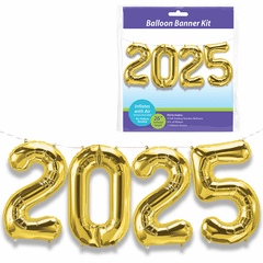 Balloon Banner Kit<br>26" Gold 2025