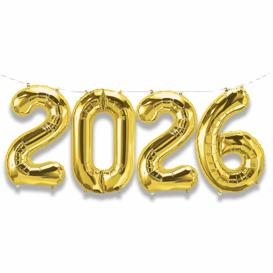 Balloon Banner Kit <br> 26" Gold 2026