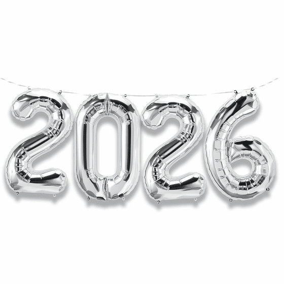 Balloon Banner Kit <br> 26" Silver 2026