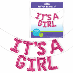 Balloon Banner Kit<br>It's a Girl