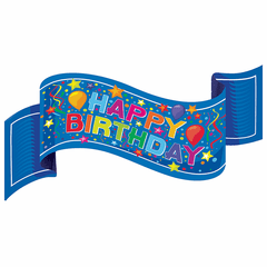 Banner Happy Birthday Celebration Shape Balloon