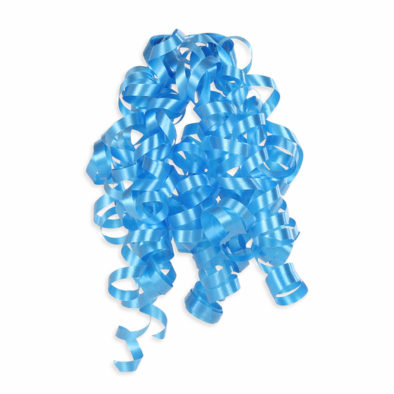 Blue Curly Bow