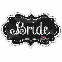 Bride Chalkboard Marquee Shape Balloon