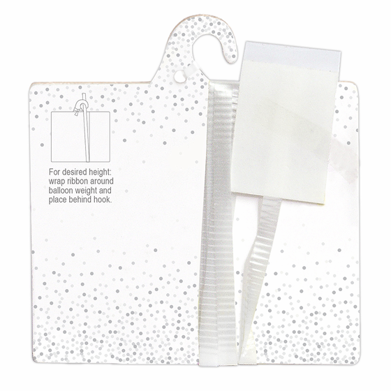 Cardboard Balloon Weight with Ribbon - 8 gram