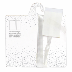 Cardboard Balloon Weight with Ribbon - 8 gram
