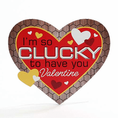 Clucky Valentine Cardboard Sign