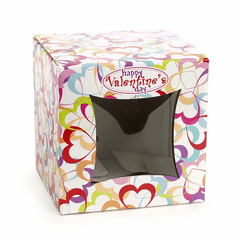 Cube Box<br>Open Colored Hearts