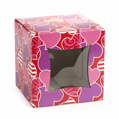 Cube Box<br>Pattern Hearts