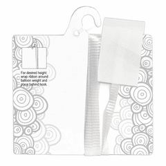 Everyday Large Cardboard Heavy Balloon Weight with Ribbon - 60 gram