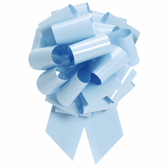 Extra Large Light Blue Pull Bow