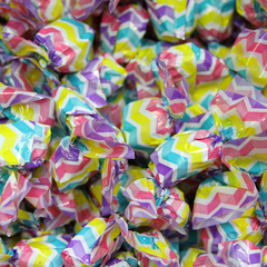 Grape Flavored Hard Candy<br>Pastel Chevron Wrapper