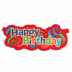 Happy Birthday Streamers Banner