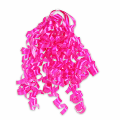 Hot Pink Curly Bow