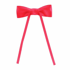 Large Red Satin Bow Tie Bow