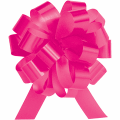 Medium Hot Pink Lacquer Pull Bow
