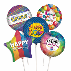 Mini Birthday Assorted Air-Filled Balloons