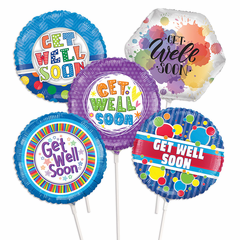 Mini Get Well Air-Filled Balloons