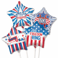 Mini Patriotic Air-Filled Balloons