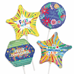 Mini Spanish Birthday Air-Filled Balloons