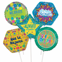 Mini Spanish Get Well Air-Filled Balloons