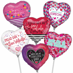 Mini Spanish Valentine & Love Air-Filled Balloons