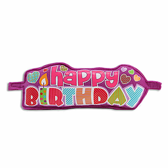 Purple Birthday Puffy Banner