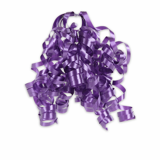 Purple Curly Bow