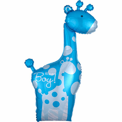 Safari Baby Boy Giraffe Shape Balloon