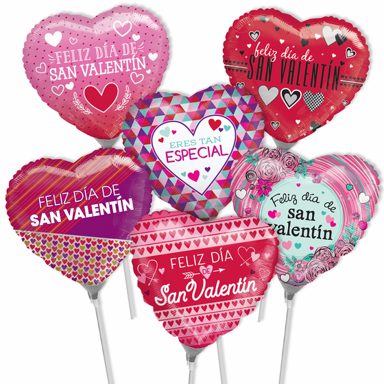 Spanish Valentine Mini Air-filled Balloons