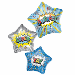Star Cluster Congrats Comic Shape Balloon