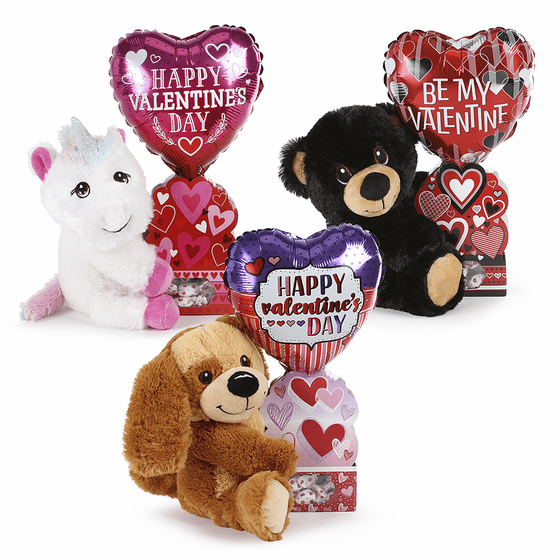 Valentine Plush Balloon Gift