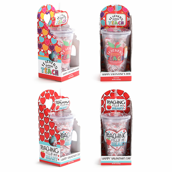 Valentine Teach Sweets Tumbler Gift Assortment