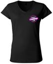 FCC BLACK V-NECK PURPLE LOGO