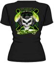 GREEN SKULL V-NECK