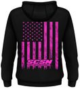 PINK SCSN FLAG HOODIE