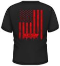 SCSN RED FLAG ON A BLACK T
