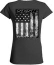 SCSN TATTERED FLAG V-NECK