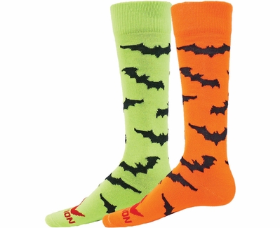 Black Bats Knee High Socks - 2 Color Options
