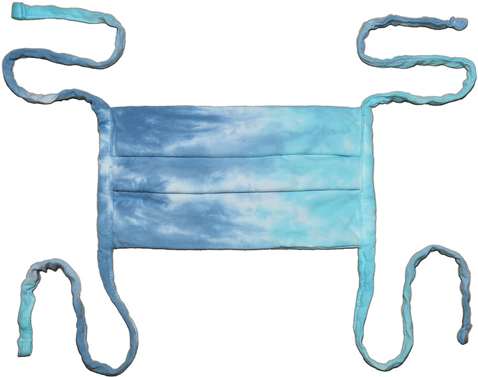 Kaiser Style 'Blue Lagoon' Tie Dye 100 Cotton Face Masks Face Masks