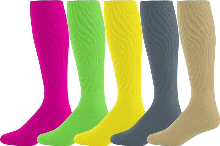 Augusta / High Five Brand Athletic Knee High Sport Socks in Choice of 5