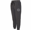 Dark Grey Polyester Jogger Pants with Optional Volleyball Print